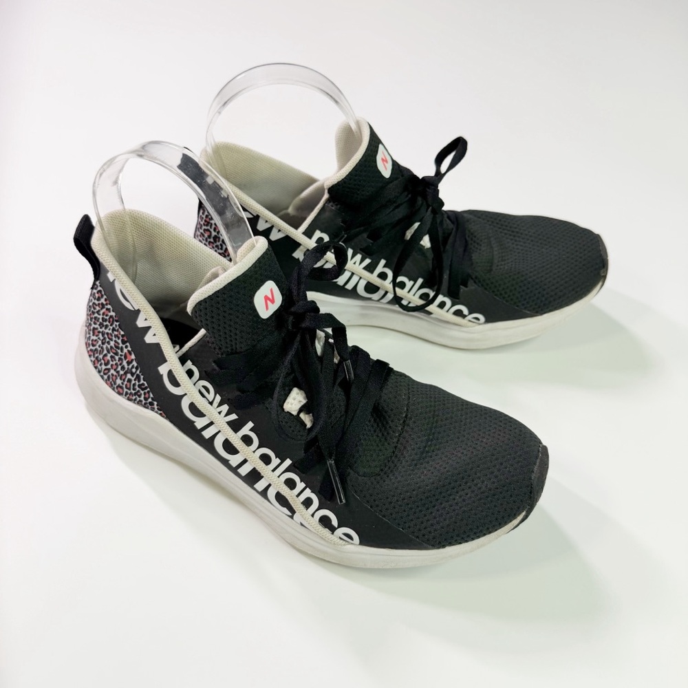 New Balance Womens 8 Sneakers Leopard Athletic Workout Cross Training Athleisure